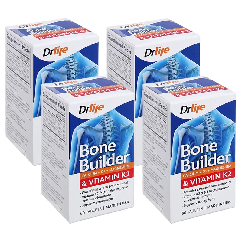Combo 4 hộp Thực phẩm bảo vệ sức khoẻ: Dr Life Bone Builder - 